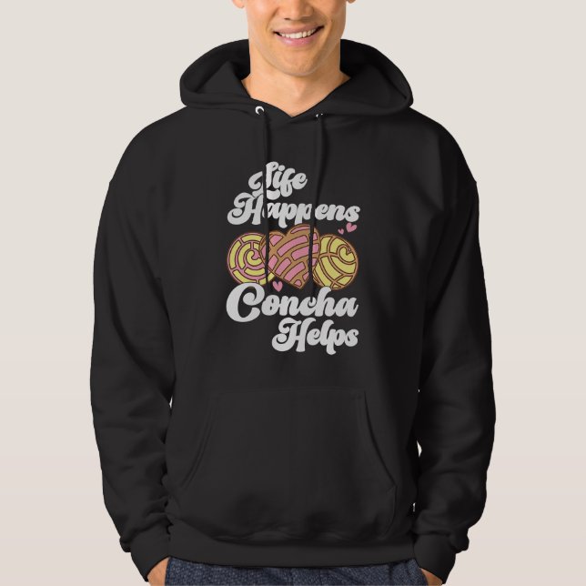 Conchas Pan Dulce Latina Mexican Mujer Concha Past Hoodie (Front)