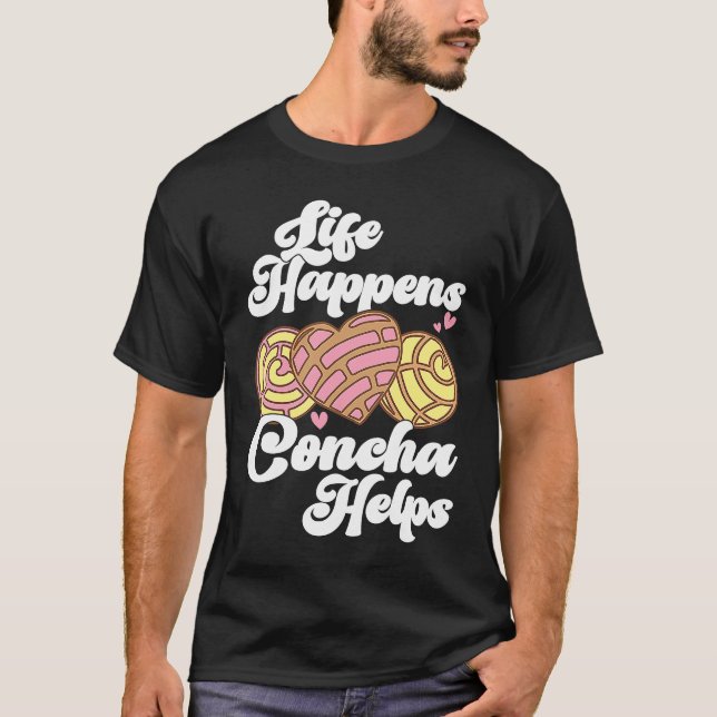 Conchas Pan Dulce Latina Mexican Mujer Concha Past T-Shirt (Front)