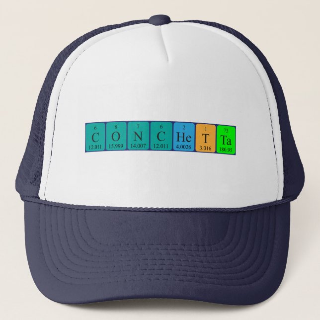 Conchetta periodic table name hat (Front)