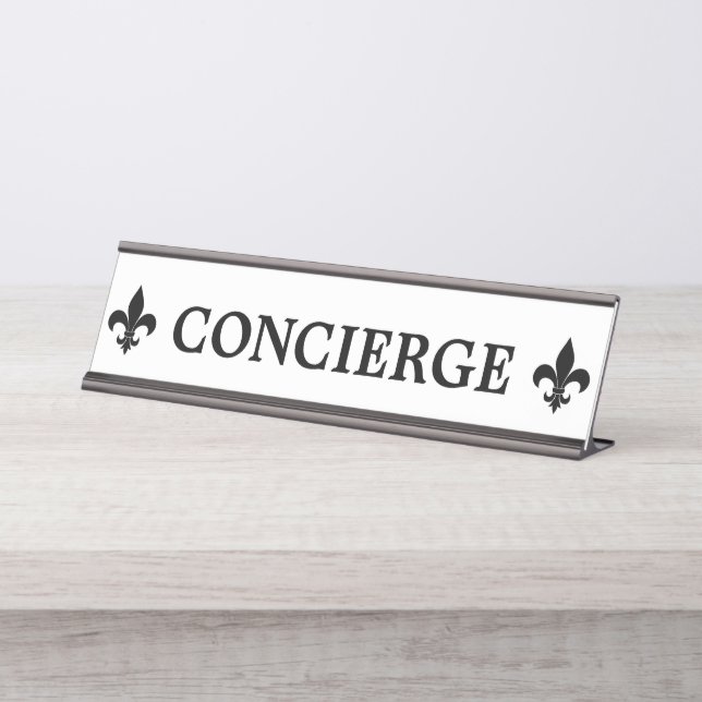 Concierge Sign Desk Plate (Front)