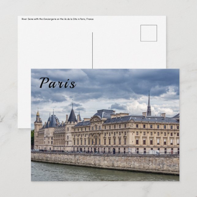 Conciergerie on the ile de la Cite in Paris Postcard (Front/Back)