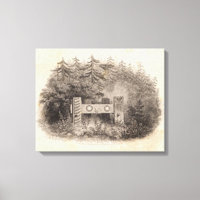 Concomely's Tomb, Astoria, Oregon Canvas Print (Front)
