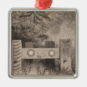 Concomely's Tomb, Astoria, Oregon Metal Tree Decoration