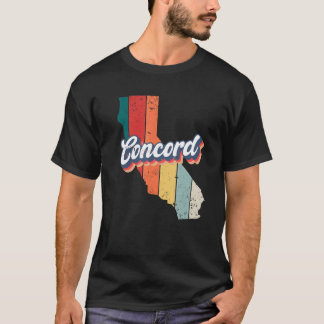 Concord City Retro Vintage Hometown California T-Shirt