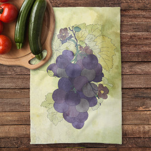 Concord Grapes Tea Towel
