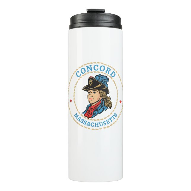 Concord Massachusetts Colonial Thermal Tumbler (Front)
