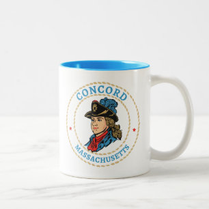 Concord Massachusetts Colonial Two-Tone Coffee Mug