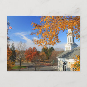 Concord Massachusetts in Autumn Postcard