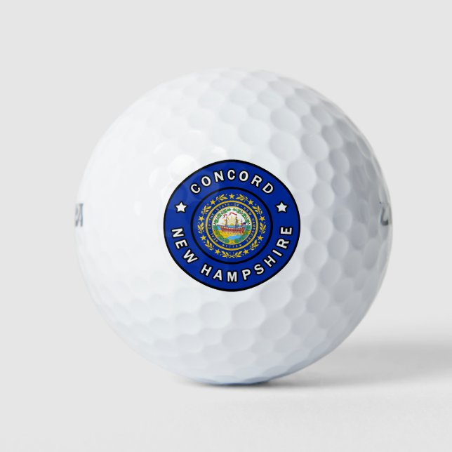 Concord New Hampshire Golf Balls (Front)