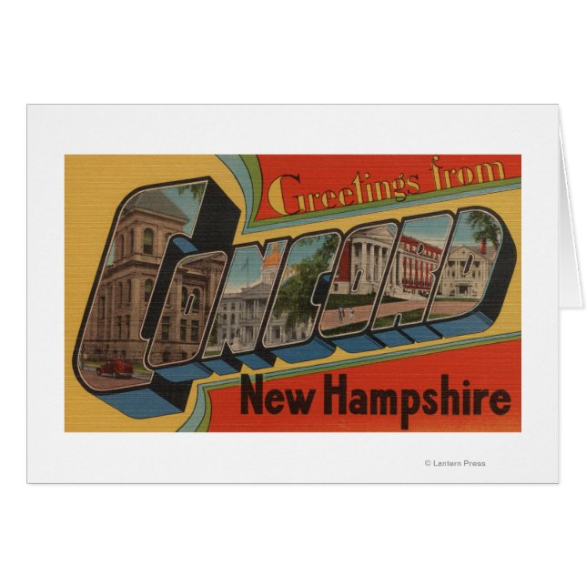Concord, New Hampshire - Large Letter Scenes (Front Horizontal)