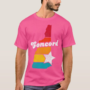 Concord New Hampshire Vintage Distressed Souvenir T-Shirt