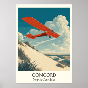Concord North Carolina Vintage Classic Air Race Poster