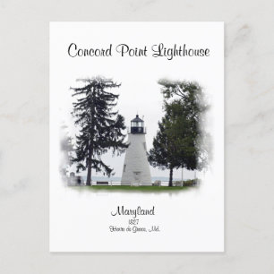 Concord Point Light- Havre de Grace, Maryland Postcard
