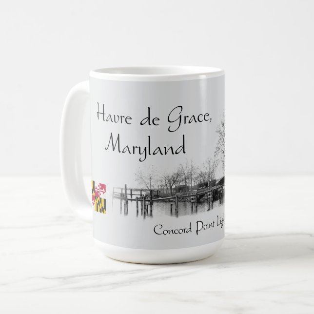 Concord Point Lighthouse, Havre de Grace, Maryland Coffee Mug (Front Left)