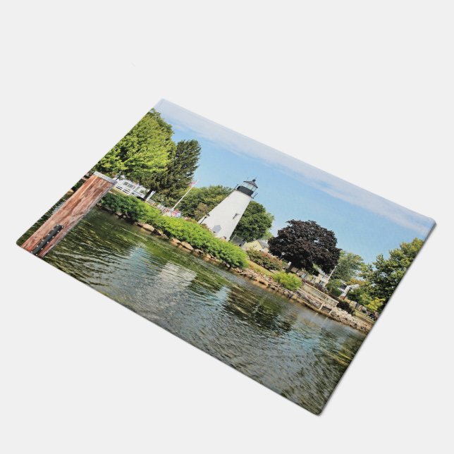 Concord Point Lighthouse, Maryland, Door Mat (Angled)