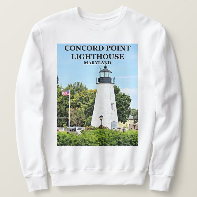 Concord Point Lighthouse, Maryland Sweatshirt (Design Front)
