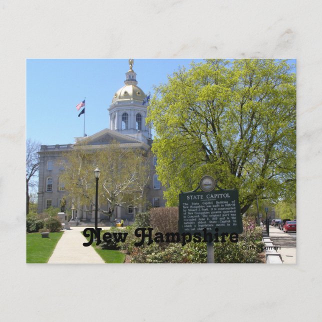 Concord State House , New Hampshire Postcard (Front)