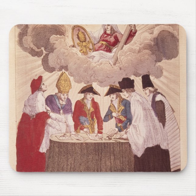 Concordat between Napoleon and Pope Pius VII Mouse Mat (Front)