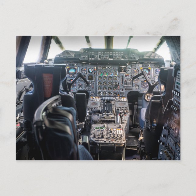 Concorde Flight Deck Postcard (Front)