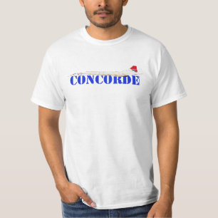 Concorde Jet with Bold Blue Text T-Shirt