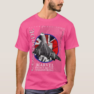 Concorde Supersonic British French Legendary Aircr T-Shirt