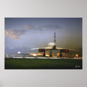 "Concorde Takeoff" Poster