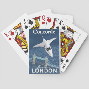 Concorde to London Classic Playing Cards