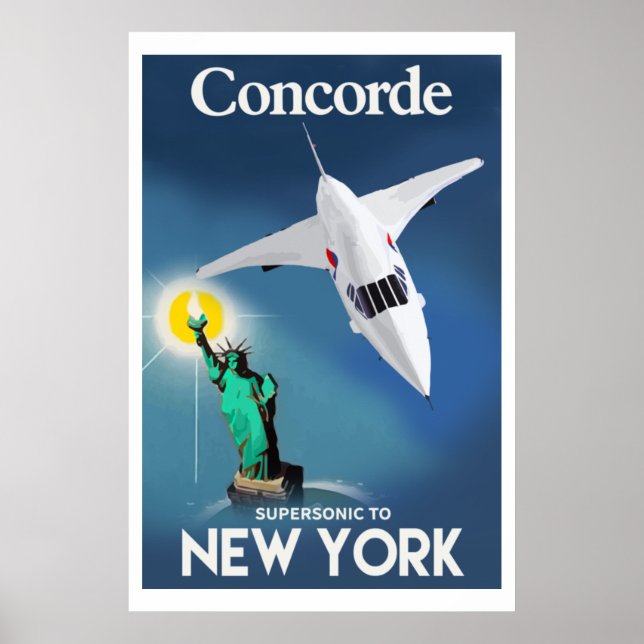 Concorde to New York Poster (Front)