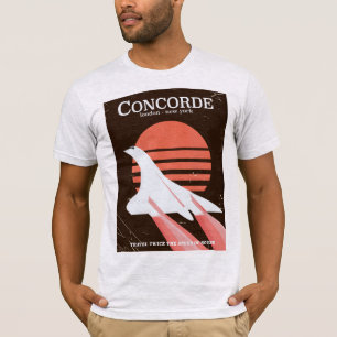 Concorde vintage flight travel poster T-Shirt