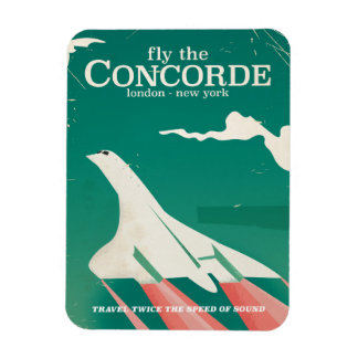 Concorde Vintage Holiday poster Magnet