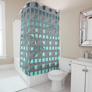 Concourse Breeze Blocks Shower Curtain