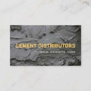 Concret Distributors Cement Paving Construction Business Card