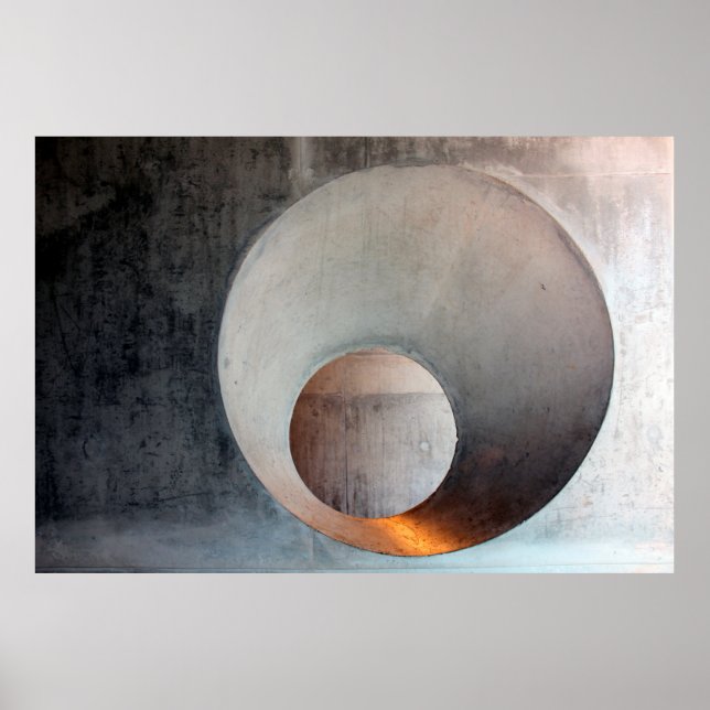 Concrete architecture hole wall poster (Front)