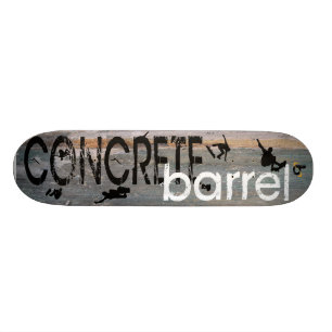 Concrete Barrel X Skateboard