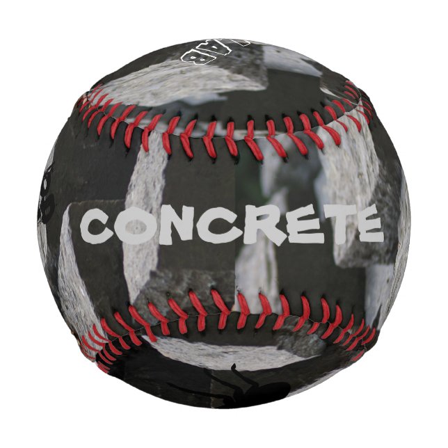 Concrete Black Spider Baseball (Front)