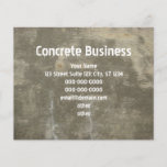 Concrete Business Card<br><div class="desc">Photo background of concrete with impression of a plywood form. Stenciled spray paint words.</div>