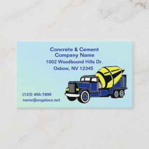 Concrete & Cement Company Business Cards