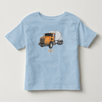 Concrete cement mixing truck cartoon illustration