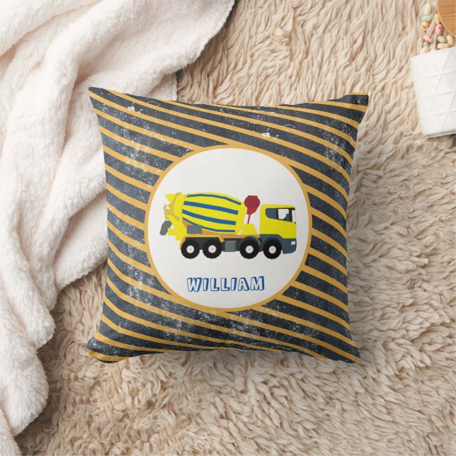 Concrete Cement Truck Construction Trucks  Cushion (Blanket)
