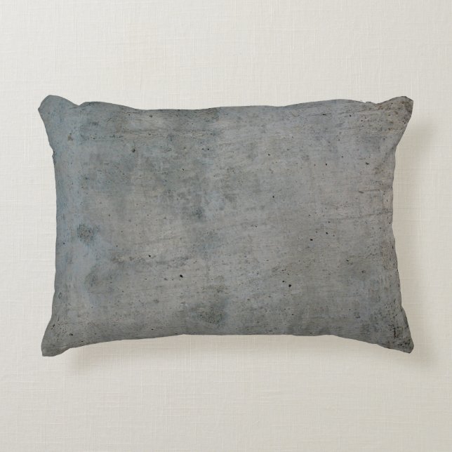 Concrete cement wall gray texture decorative cushion (Front)
