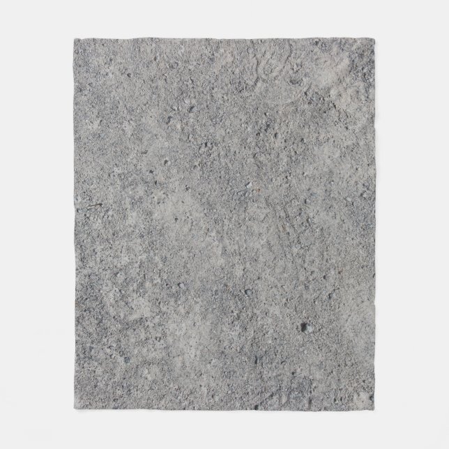 Concrete cement wall gray texture fleece blanket (Front)