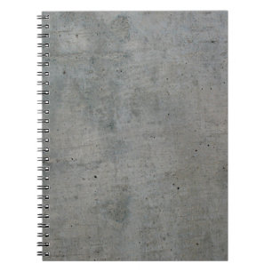 Concrete cement wall gray texture notebook