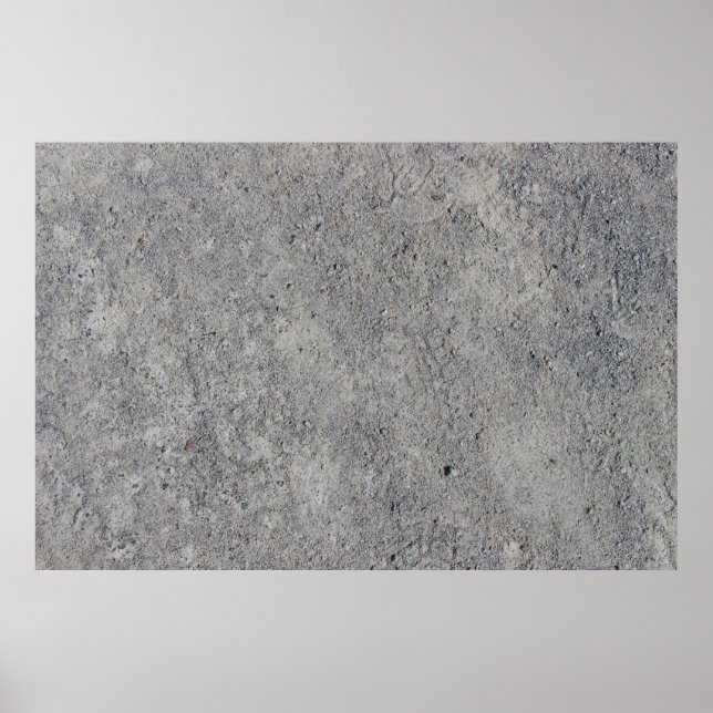 Concrete cement wall gray texture poster (Front)