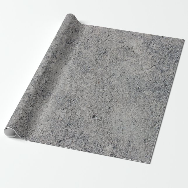 Concrete cement wall gray texture wrapping paper (Unrolled)