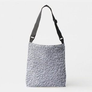 Concrete dark grey Stone Wall Texture Pattern Crossbody Bag