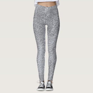 Concrete dark grey Stone Wall Texture Pattern Leggings
