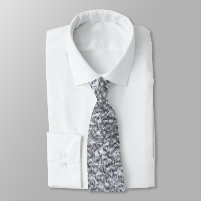 Concrete dark grey Stone Wall Texture Pattern Tie (Tied)
