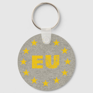 Concrete EU Flag Key Ring