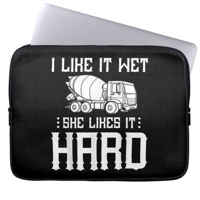 Concrete Finisher Worker Cement Mixer Truck Driver Laptop Sleeve (Front)