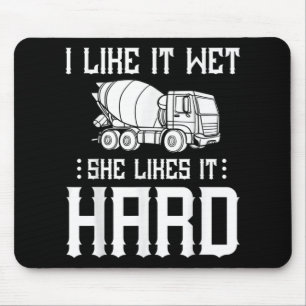 Concrete Finisher Worker Cement Mixer Truck Driver Mouse Mat